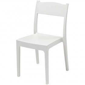 SEDIA RESINA VESTA COLORE BIANCA SEDIA RESINA VESTA COLORE BIANCA
