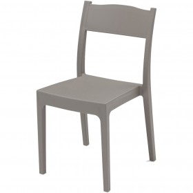 SEDIA RESINA VESTA COLORE TORTORA SEDIA RESINA VESTA COLORE TORTORA