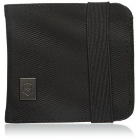 VICTORINOX PORTAFOGLIO BI-FOLD A DUE STATI CON CHIUSURA ELASTICA NERO Victorinox travel Accessori 4.0 portafoglio 11 cm Black