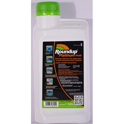 MONSANTO DISERBANTE Totale A Base di GLIFOSATE Roundup Platinum Confezione da 500 ML