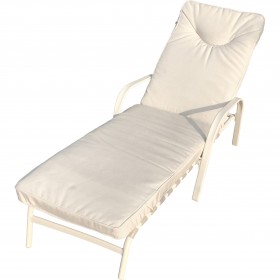 POLTRONA LOUNGER COLORE CREMA OPACO GIOVE. POLTRONA LOUNGER COLORE CREMA OPACO GIOVE.