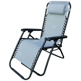 SEDIA SDRAIO MULTIPOSIZIONE GREEK COLORE GRIGIO. SEDIA SDRAIO MULTIPOSIZIONE GREEK COLORE GRIGIO.