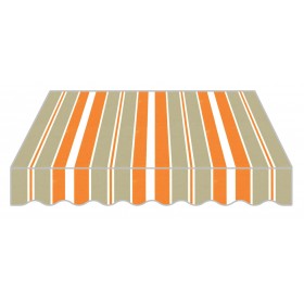 TENDA CON BRACCI RETRATTILI. cm.295x250 TESSUTO. TENDA CON BRACCI RETRATTILI. cm.295x250 TESSUTO.