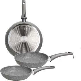 TOGNANA SET 3 PADELLE ALLUMINIO PURE ROQ PURE ROQ GRGIO OPACO CM 20 24 E 28 TOGNANA SET 3 PADELLE ALLUMINIO PURE ROQ PURE ROQ GRGIO OPACO CM 20 24 E 28