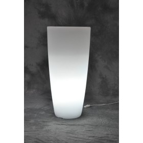VASO HOME LIGHT TONDO cm.33x70h colore ghiacciio/bianco. VASO HOME LIGHT TONDO cm.33x70h colore ghiacciio/bianco.