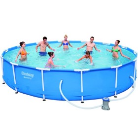 BESTWAY 5612E PISCINA CON TELAIO CON POMPA STEEL-PRO ROTONDA CM. 396x84h BESTWAY 5612E PISCINA CON TELAIO CON POMPA STEEL-PRO ROTONDA CM. 396x84h