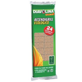 DIAVOLINA ACCENDIFUOCO ECOLOGICO 24 CUBETTI. DIAVOLINA ACCENDIFUOCO ECOLOGICO 24 CUBETTI.