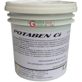 POTABEN CI PASTA CICATRIZZANTE E DISINFETTANTE PER LE FERITE E TAGLI DI POTATURA KG. 5 POTABEN CI PASTA CICATRIZZANTE E DISINFETTANTE PER LE FERITE E TAGLI DI POTATURA KG. 5
