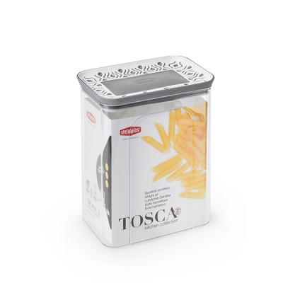 BARATTOLO RETTANGOLARE TOSCA 2,2 LT BIANCO/STONE GREY