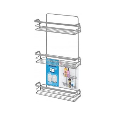 FERIDRAS MENSOLA A 3 RIPIANI LINEA LINDA RETTANGOLARE CON GANCI CM. 26x11x53h.