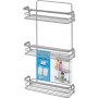 FERIDRAS MENSOLA A 3 RIPIANI LINEA LINDA RETTANGOLARE CON GANCI CM. 26x11x53h.