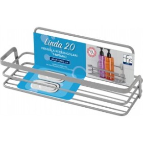 FERIDRAS MENSOLA A 1 RIPIANO LINEA LINDA RETTANGOLARE CM.26x11x11h. FERIDRAS MENSOLA A 1 RIPIANO LINEA LINDA RETTANGOLARE CM.26x11x11h.