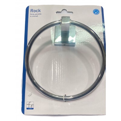 FERIDRAS PORTA SALVIETTE AD ANELLO LINEA ROCK CROMATO