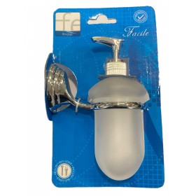 PORTADISPENSER CROMO VETRO FACILE PORTADISPENSER CROMO VETRO FACILE