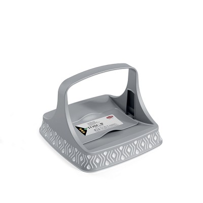 PORTATOVAGLIOLI ORIZZONTALE TOSCA STONE GREY/BIANCO