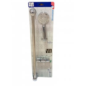 FERIDRAS SALISCENDI SOFFIONE PER DOCCIA COMPLETO LINEA HIDRA CROMATO A 1 FUNZIONE FERIDRAS SALISCENDI SOFFIONE PER DOCCIA COMPLETO LINEA HIDRA CROMATO A 1 FUNZIONE