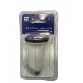 FERIDRAS SALTELLO PER LAVABO O BIDET IN ACCIAIO CROMATO E ABS DIAM. 40 mm. FERIDRAS SALTELLO PER LAVABO O BIDET IN ACCIAIO CROMATO E ABS DIAM. 40 mm.