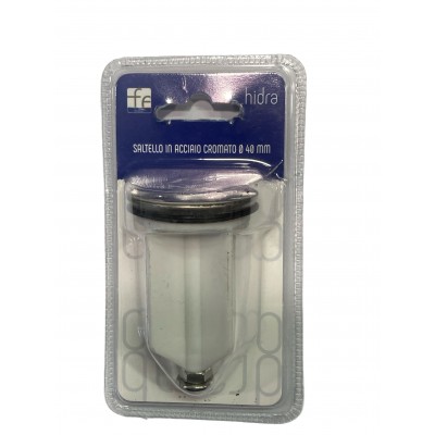 FERIDRAS SALTELLO PER LAVABO O BIDET IN ACCIAIO CROMATO E ABS DIAM. 40 mm.