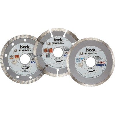 DISCHI DIAMANTATI SILVER LINE SET 3 PEZZI Ø