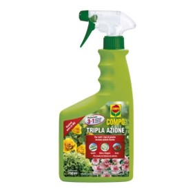 COMPO TRIPLA AZIONE SPRAY INSETTICIDA FUNGICIDA ACARICIDA PER PIANTE ORNAMENTALI ML. 750 COMPO TRIPLA AZIONE SPRAY INSETTICIDA FUNGICIDA ACARICIDA PER PIANTE ORNAMENTALI ML. 750