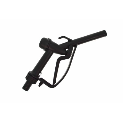 PISTOLA GASOLIO PLASTICA NERA ATTACCO MASCHIO D. 25 BECCO PISTOLA MISURA MM 25