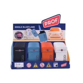 Accendino elettronico a gas ricaricabile FIAT 500 a fiamma antivento