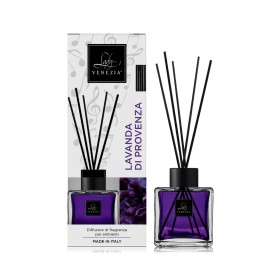DIFFUSORE CUBO DI FRAGRANZA PER AMBIENTI LAVANDA DI PROVENZA CON 12 BASTONCINI ML. 100 DIFFUSORE CUBO DI FRAGRANZA PER AMBIENTI LAVANDA DI PROVENZA CON 12 BASTONCINI ML. 100