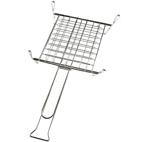 GRATICOLA IN ACCIAIO CROMATO SANDRIGARDEN DOPPIE MOD. PICCOLO CON PIEDI 220x270 MM GRATICOLA IN ACCIAIO CROMATO SANDRIGARDEN DOPPIE MOD. PICCOLO CON PIEDI 220x270 MM