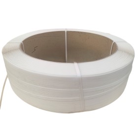 REGGETTA IN PLASTICA BIANCA MM. 12x065 MT. 2000 REGGETTA IN PLASTICA BIANCA MM. 12x065 MT. 2000