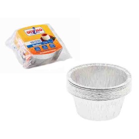 OTTIMO VASCHETTA ALLUMINIO SENZA COPERCHIO PER BUDINO 10PZ OTTIMO VASCHETTA ALLUMINIO SENZA COPERCHIO PER BUDINO 10PZ