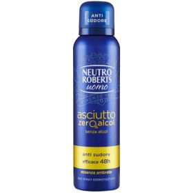 ROBERTS DEODORANTE SPRAY 150ML MEN ASCIUTTO AMBRATA ROBERTS DEODORANTE SPRAY 150ML MEN ASCIUTTO AMBRATA