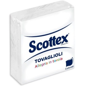 SCOTTEX TOVAGLIOLI 33X33 2 VELI 33 PEZZI BIANCHI SCOTTEX TOVAGLIOLI 33X33 2 VELI 33 PEZZI BIANCHI