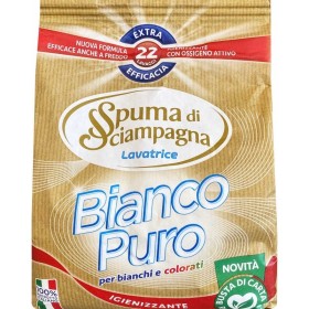 SPUMA DI SCIAMPAGNA DETERSIVO LAVATRICE POLVERE 22 MISURINI BIANCO PURO SPUMA DI SCIAMPAGNA DETERSIVO LAVATRICE POLVERE 22 MISURINI BIANCO PURO