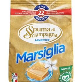 SPUMA DI SCIAMPAGNA DETERSIVO LAVATRICE POLVERE 22 MISURINI MARSIGLIA SPUMA DI SCIAMPAGNA DETERSIVO LAVATRICE POLVERE 22 MISURINI MARSIGLIA