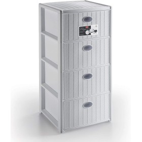 STEFANPLAST CASSETTIERA ELEGANCE 4 BIANCA cm. 40x40x80h STEFANPLAST CASSETTIERA ELEGANCE 4 BIANCA cm. 40x40x80h