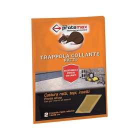 TRAPPOLA TOPI ADESIVA PROTEMAX CM. 30x20 PZ. 2 TRAPPOLA TOPI ADESIVA PROTEMAX CM. 30x20 PZ. 2