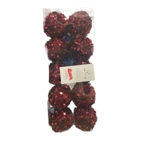 PALLINE PER ALBERO DI NATALE COLORE ROSSO MM. 60 PZ. 10 PALLINE PER ALBERO DI NATALE COLORE ROSSO MM. 60 PZ. 10