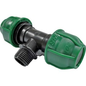 TEE MASCHIO PER TUBO NERO 16x1/2x16 TEE MASCHIO PER TUBO NERO 16x1/2x16