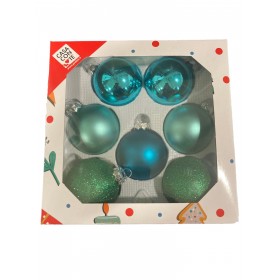 PALLINE PER ALBERO DI NATALE IN VETRO TIFFANY CM. 6 PZ. 7 PALLINE PER ALBERO DI NATALE IN VETRO TIFFANY CM. 6 PZ. 7