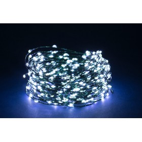 300 LUCI DI NATALE MICROLED PER USO ESTERNO 8F CAVO V. BIANCO 15MT+5MT 300 LUCI DI NATALE MICROLED PER USO ESTERNO 8F CAVO V. BIANCO 15MT+5MT