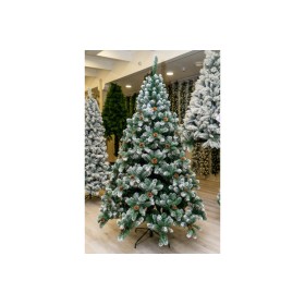 Nataluna Albero di Natale Festivity con Punte Innevate e Glitterate – 1098 Rami – Altezza 210 cm