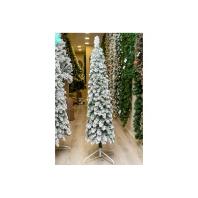 Nataluna Albero di Natale Montezuma Innevato con Base in Metallo – 309 Rami – Altezza 180 cm