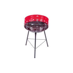 BARBECUE A CARBONE TONDO CON 3 PIEDI ROSSO CM. 50x85h. BARBECUE A CARBONE TONDO CON 3 PIEDI ROSSO CM. 50x85h.