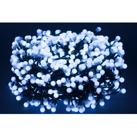 500 LUCI DI NATALE A LED BALL MEMORY PER USO ESTERNO 8F BIANCA 500 LUCI DI NATALE A LED BALL MEMORY PER USO ESTERNO 8F BIANCA