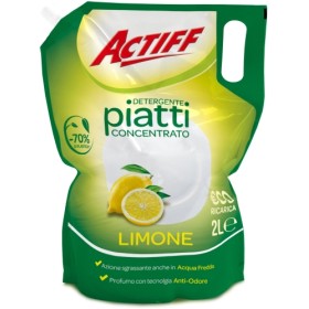 ACTIFF DETERGENTE PIATTI CONCENTRATO RICARICA LIMONE lt. 2 ACTIFF DETERGENTE PIATTI CONCENTRATO RICARICA LIMONE lt. 2