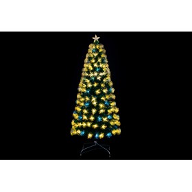 Nataluna Albero di Natale Luminoso 220 Rami Mod. M1995 con 225 LED a Luce Calda – Altezza 180 cm