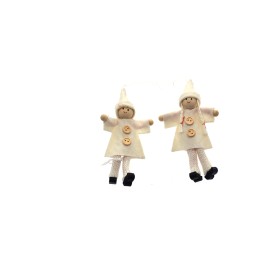 APPENDINO A FORMA DI BAMBOLINA PER ALBERO DI NATALE DEC.129 CM. 14 APPENDINO A FORMA DI BAMBOLINA PER ALBERO DI NATALE DEC.129 CM. 14