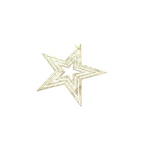 APPENDINO A FORMA DI STELLA M.0614 CHAMPAGNE CM. 30 APPENDINO A FORMA DI STELLA M.0614 CHAMPAGNE CM. 30