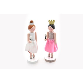 BAMBOLINA DI NATALE COLORE ROSA-BIANCO 2 MODELLI CM. 66 BAMBOLINA DI NATALE COLORE ROSA-BIANCO 2 MODELLI CM. 66