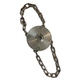 BROGIO TESTINA IN ALLUMINIO PER DECESPUGLIATORE CON 2 CATENE COLLEGATE BROGIO TESTINA IN ALLUMINIO PER DECESPUGLIATORE CON 2 CATENE COLLEGATE